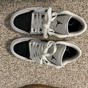 Black and white air Jordan’s women shoes